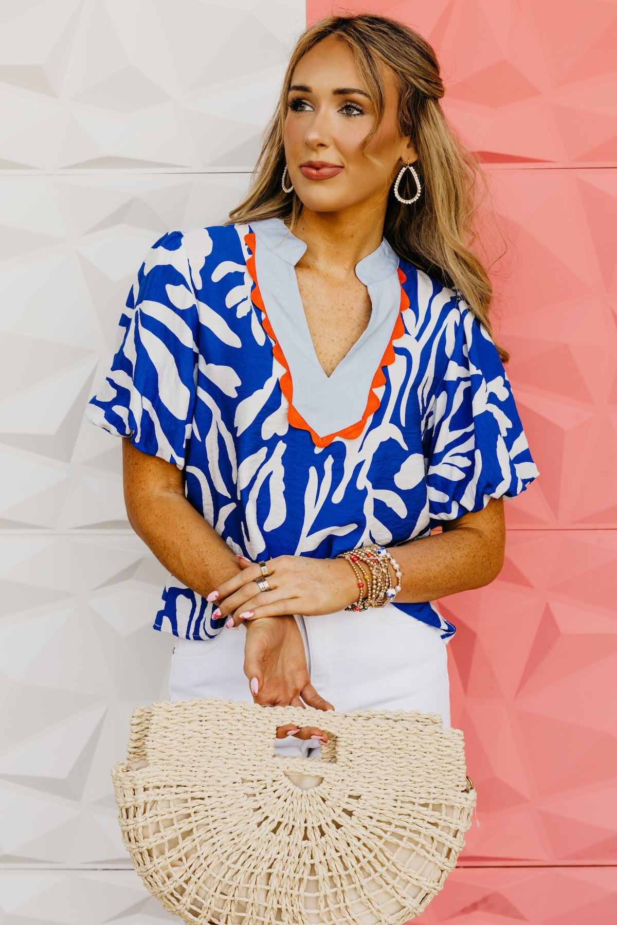 The Sylas Puff Sleeve Bib Top