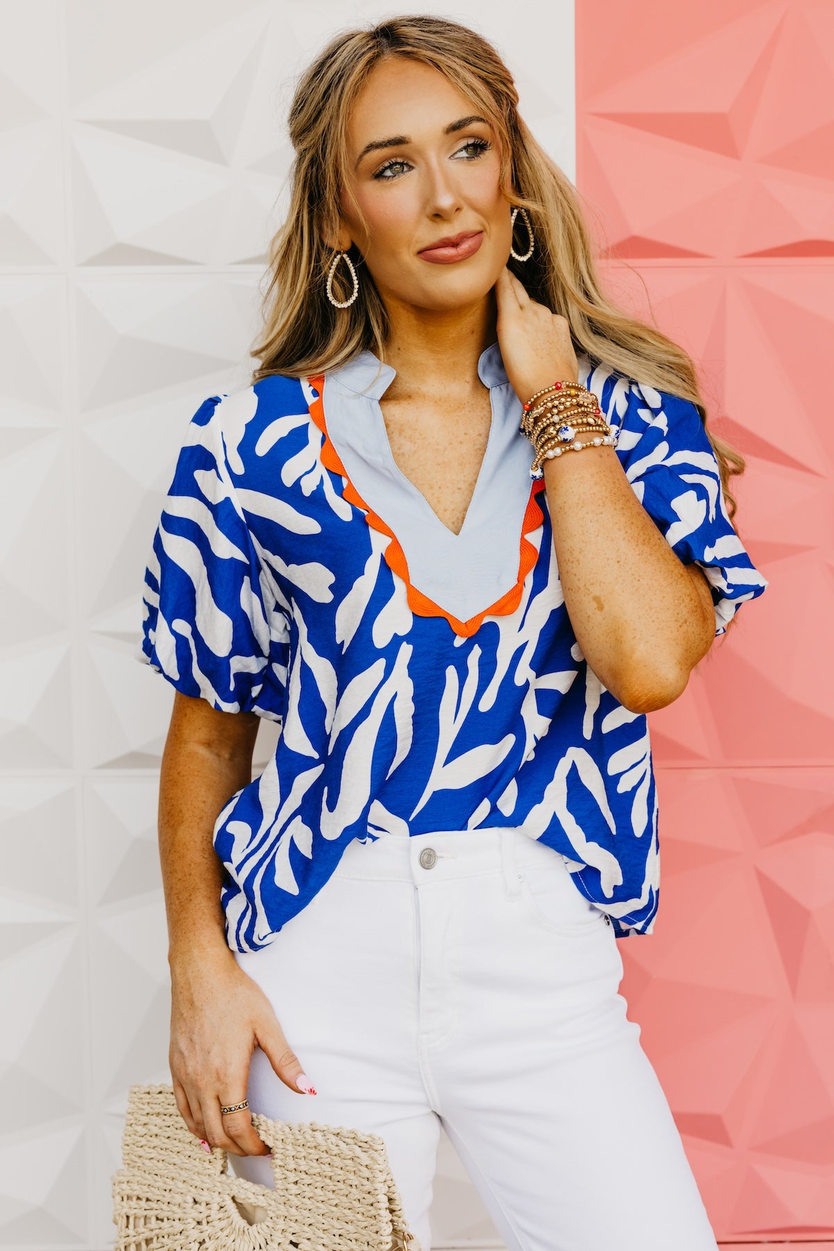 The Sylas Puff Sleeve Bib Top
