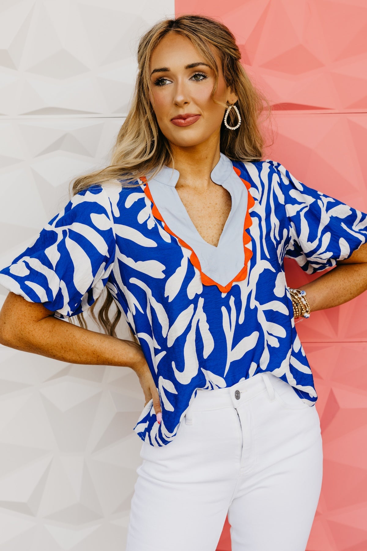 The Sylas Puff Sleeve Bib Top