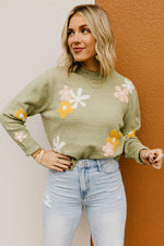 The Jessa Floral Crew Neck Sweater