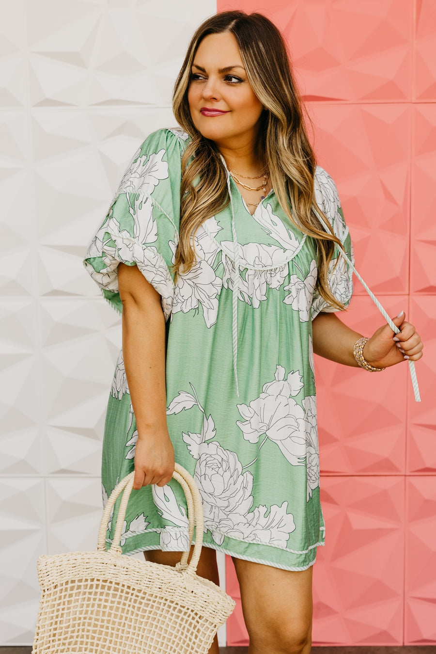 The Mariam Floral Babydoll Mini Dress