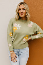 The Jessa Floral Crew Neck Sweater