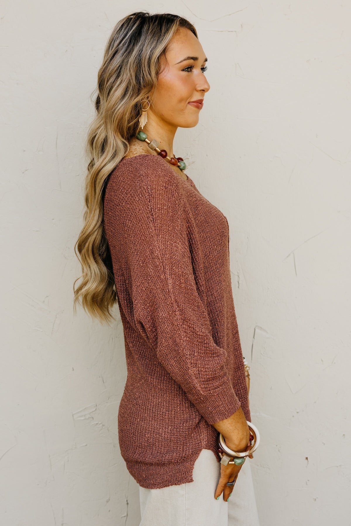 The Norma Dolman Sleeve Pocket Sweater