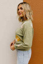 The Jessa Floral Crew Neck Sweater