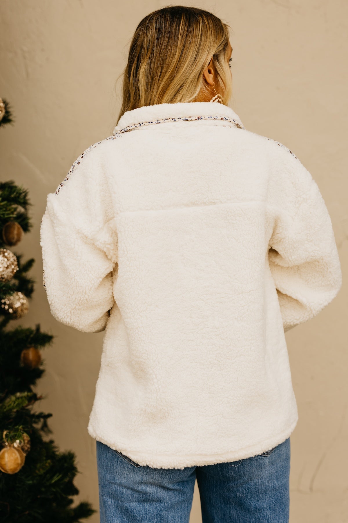 The Cassie Floral Fleece Pullover