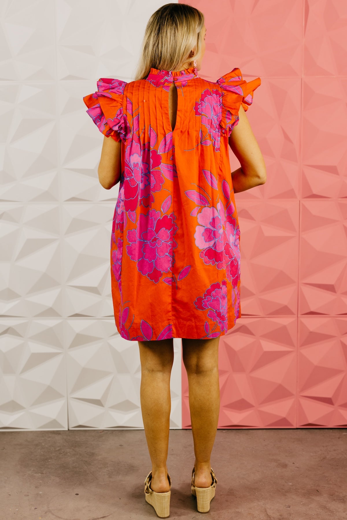 The Finn Floral Pleated Mini Dress