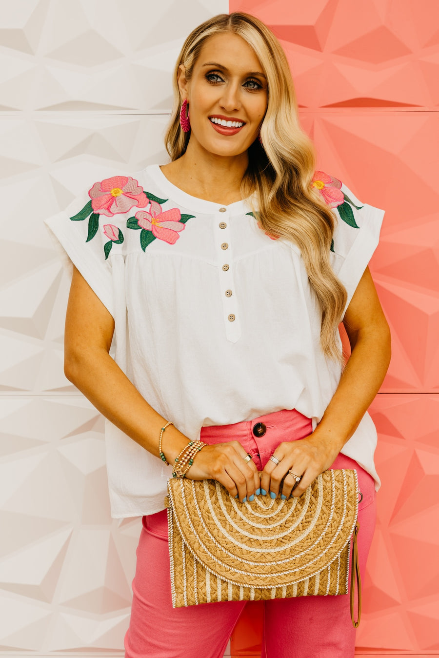 The Princeton Floral Embroidered Top