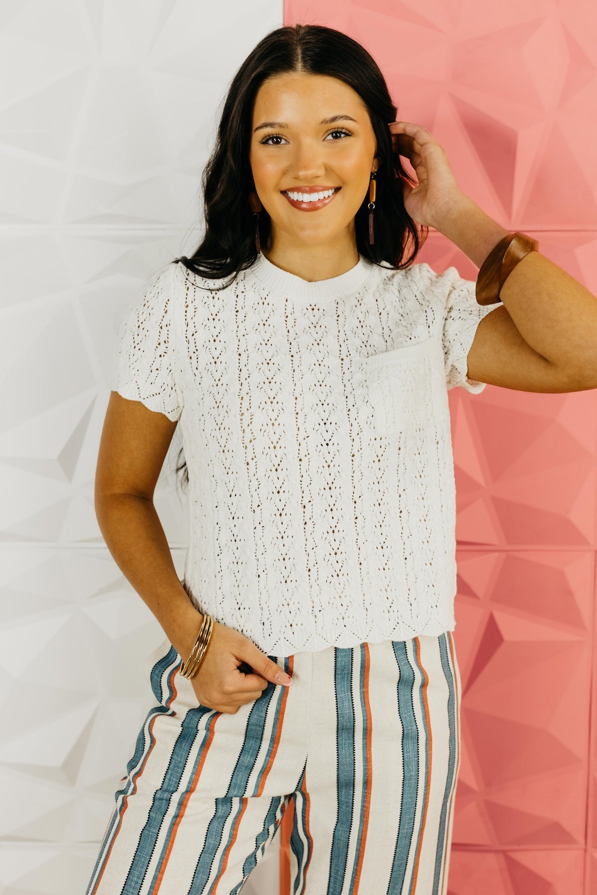 The Gavin Open Knit Sweater