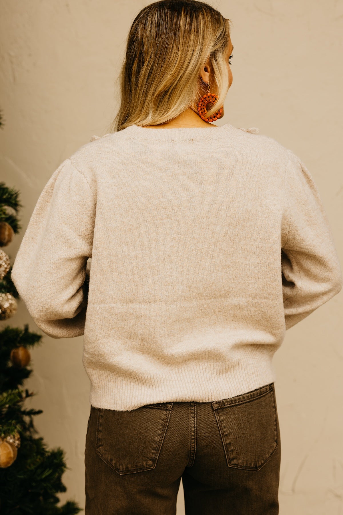 The Penny Floral Bib Sweater