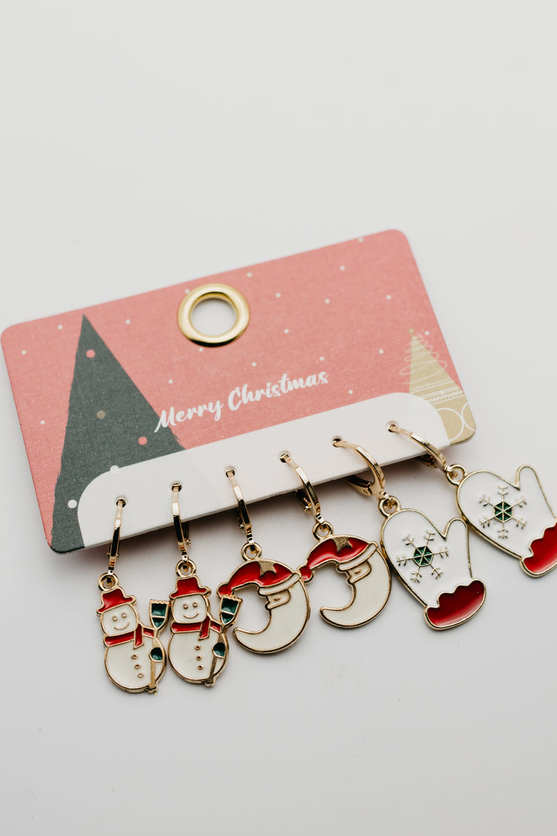 The Snowy Days Holiday Earring Set