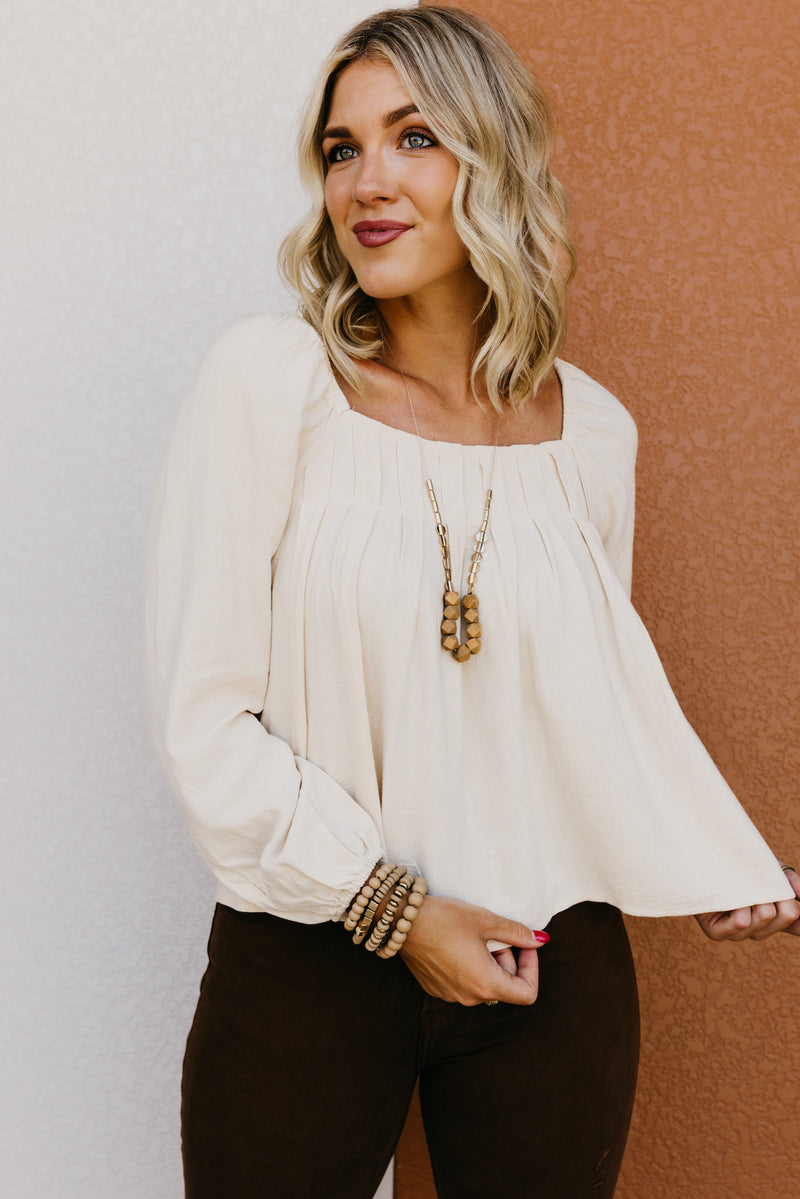 The Antonella Pleated Top