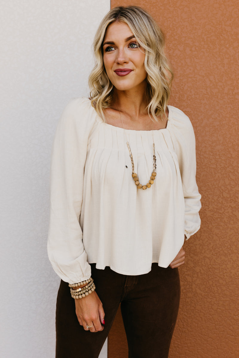 The Antonella Pleated Top