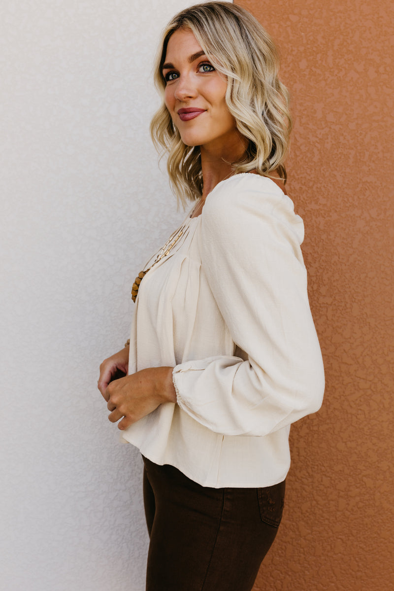 The Antonella Pleated Top