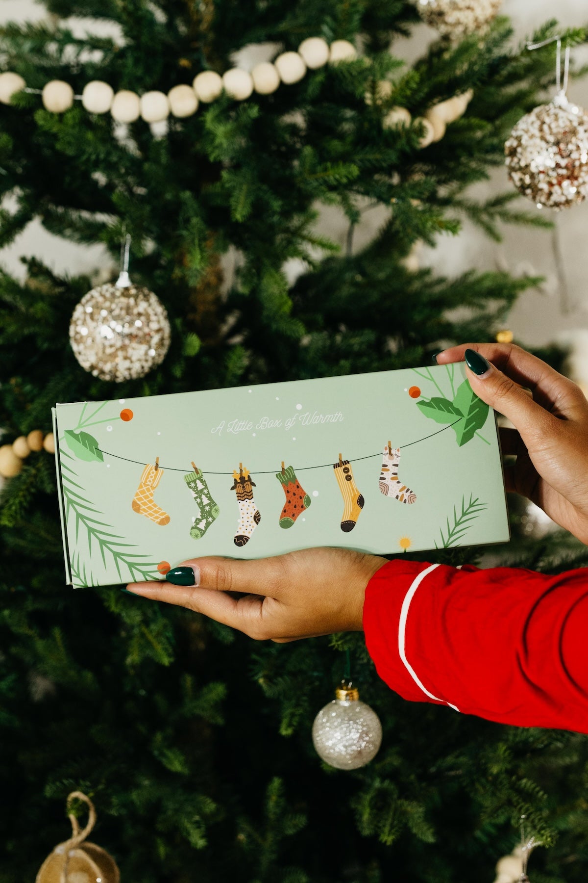 The Fuzzy Ribbon Socks Gift Box