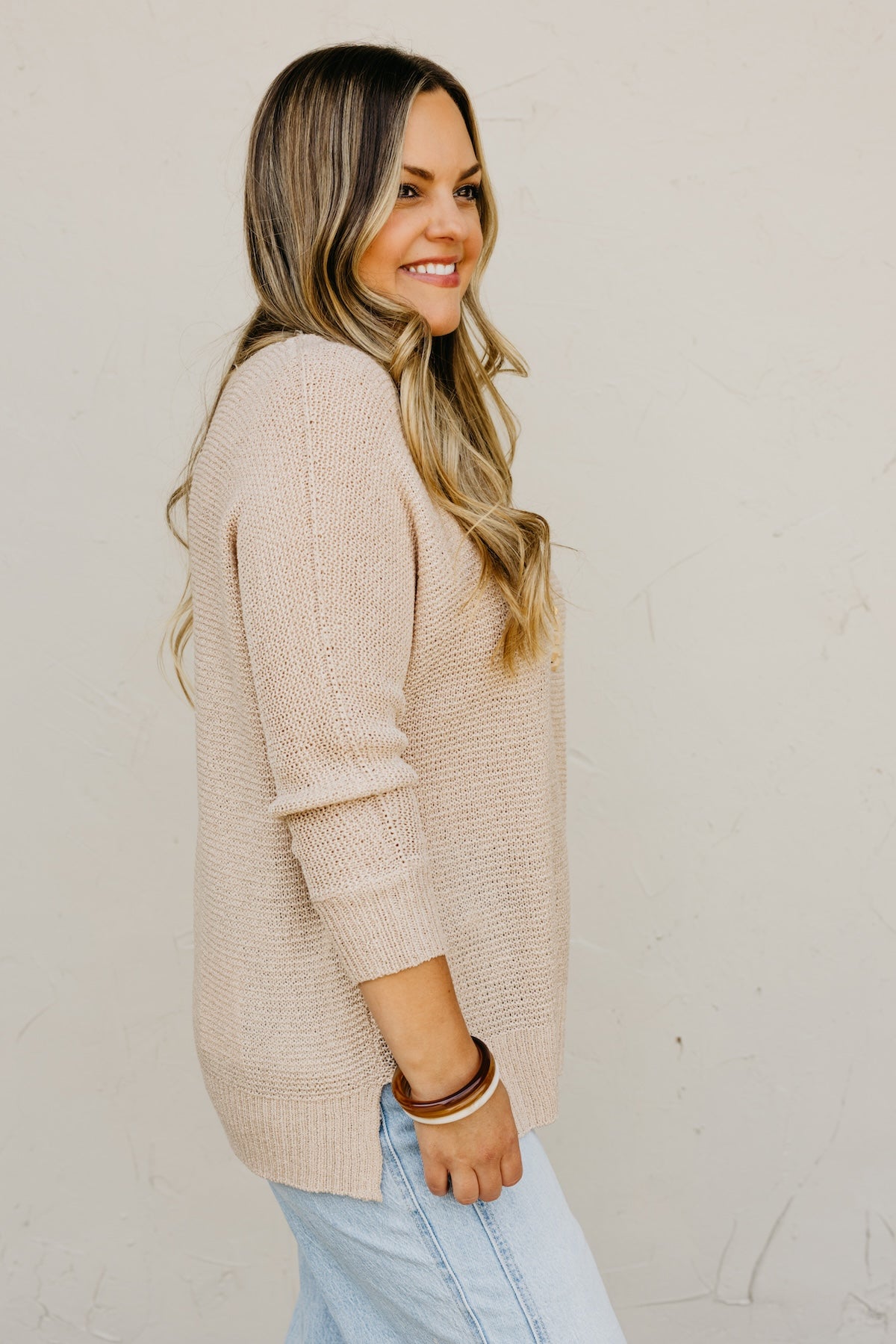 The Westin Side Slit Sweater