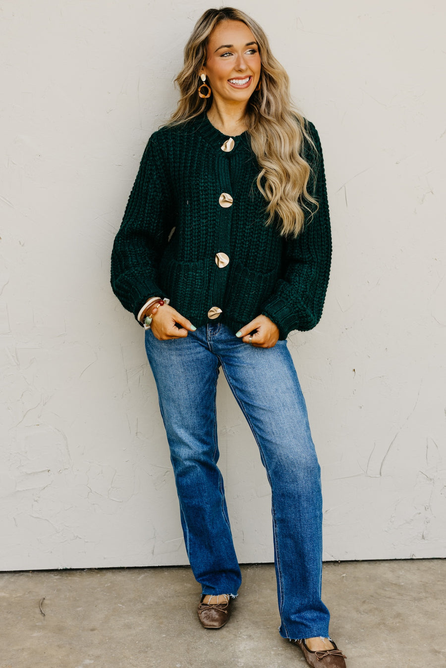 The Norma Chunky Knit Sweater Cardigan