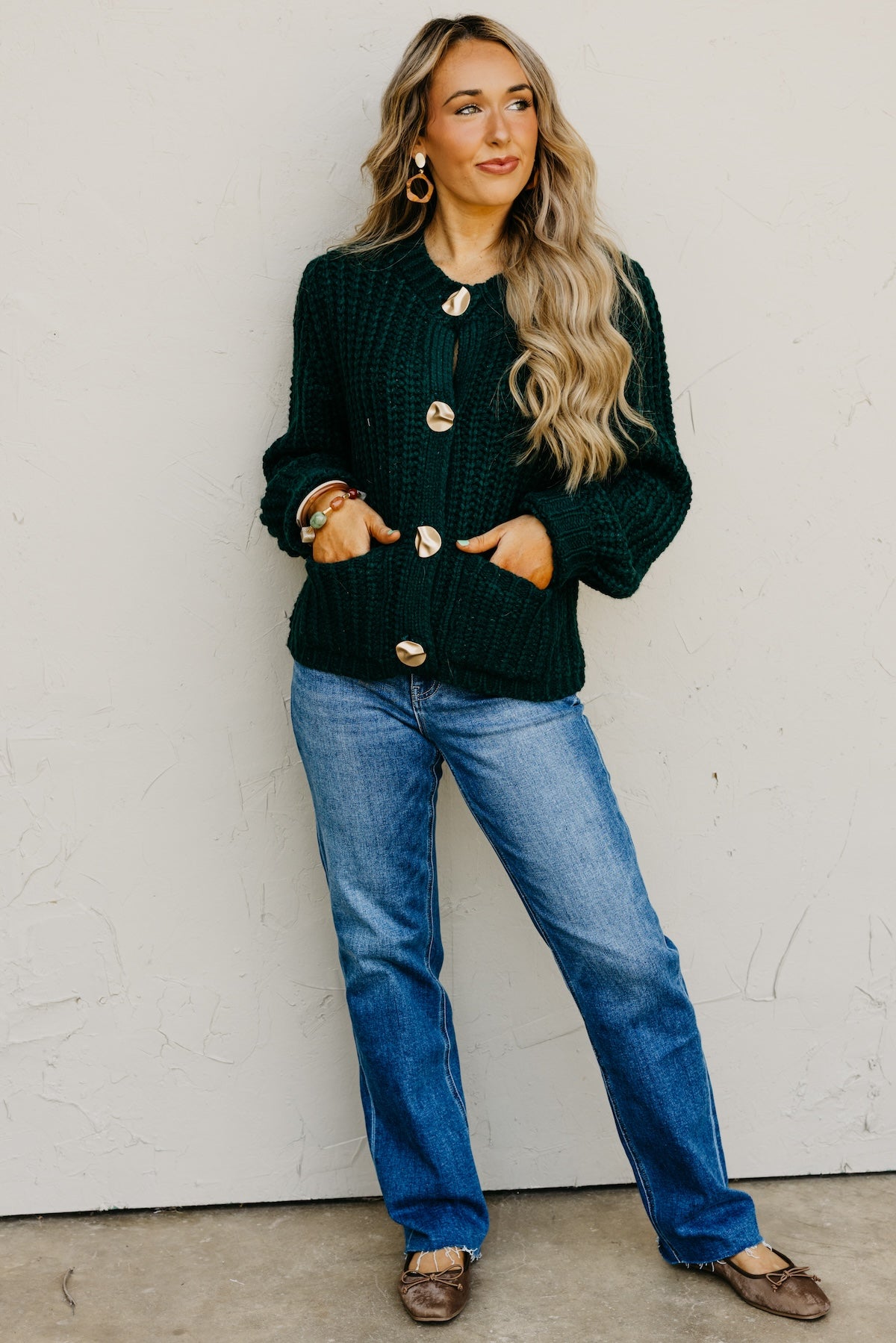 The Norma Chunky Knit Sweater Cardigan