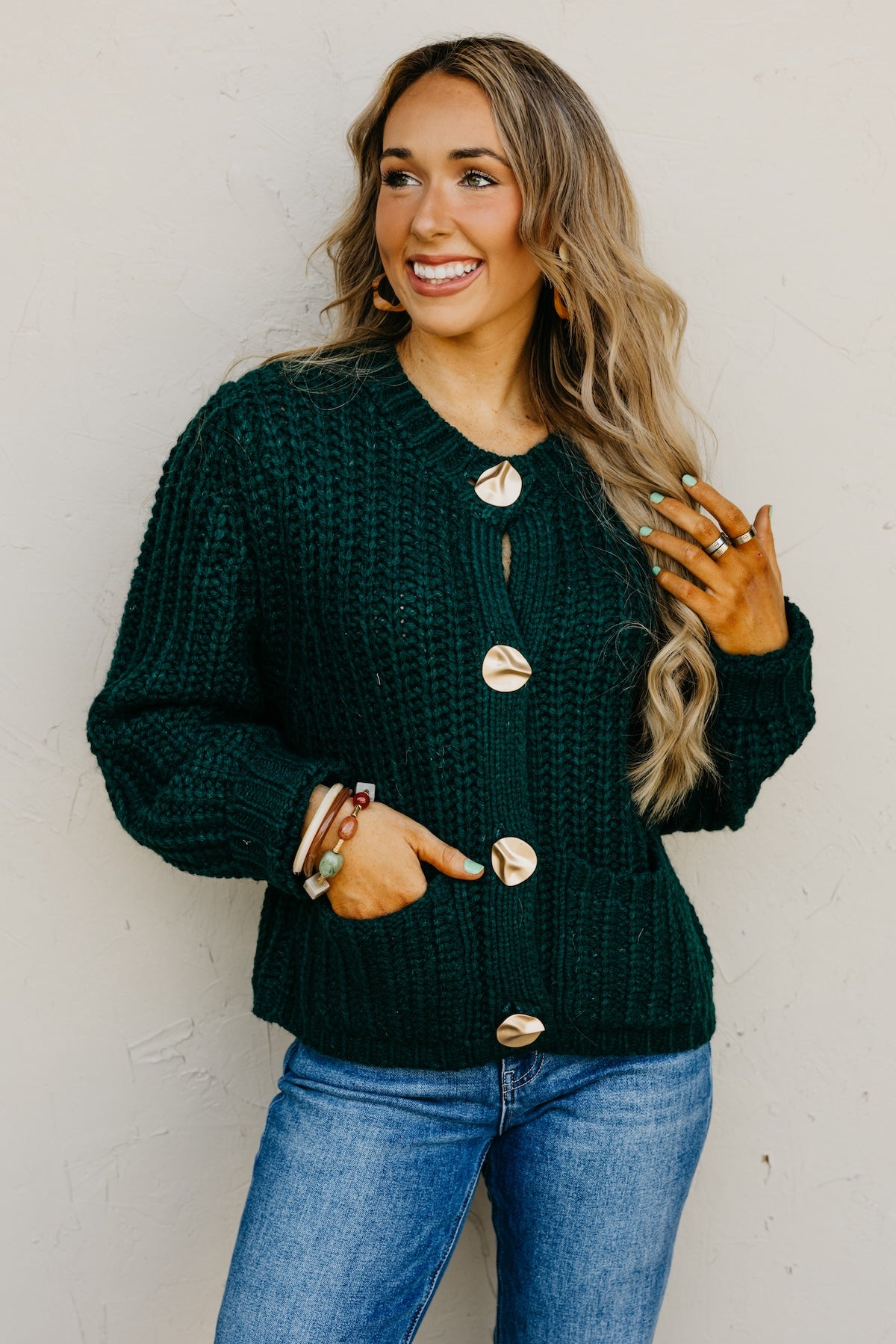 The Norma Chunky Knit Sweater Cardigan