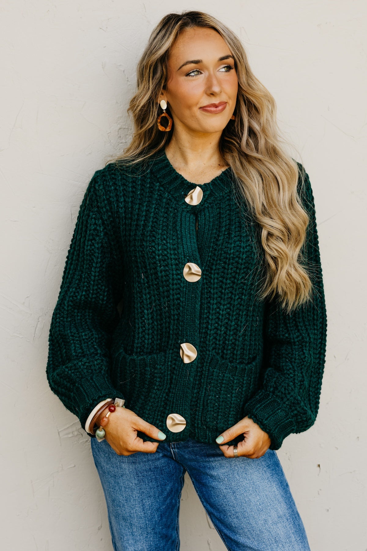 The Norma Chunky Knit Sweater Cardigan