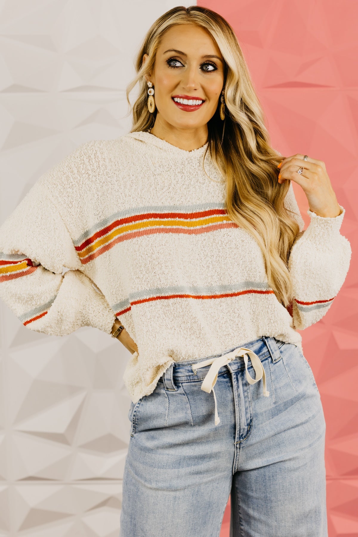 The Oscar Hooded Texture Sweater