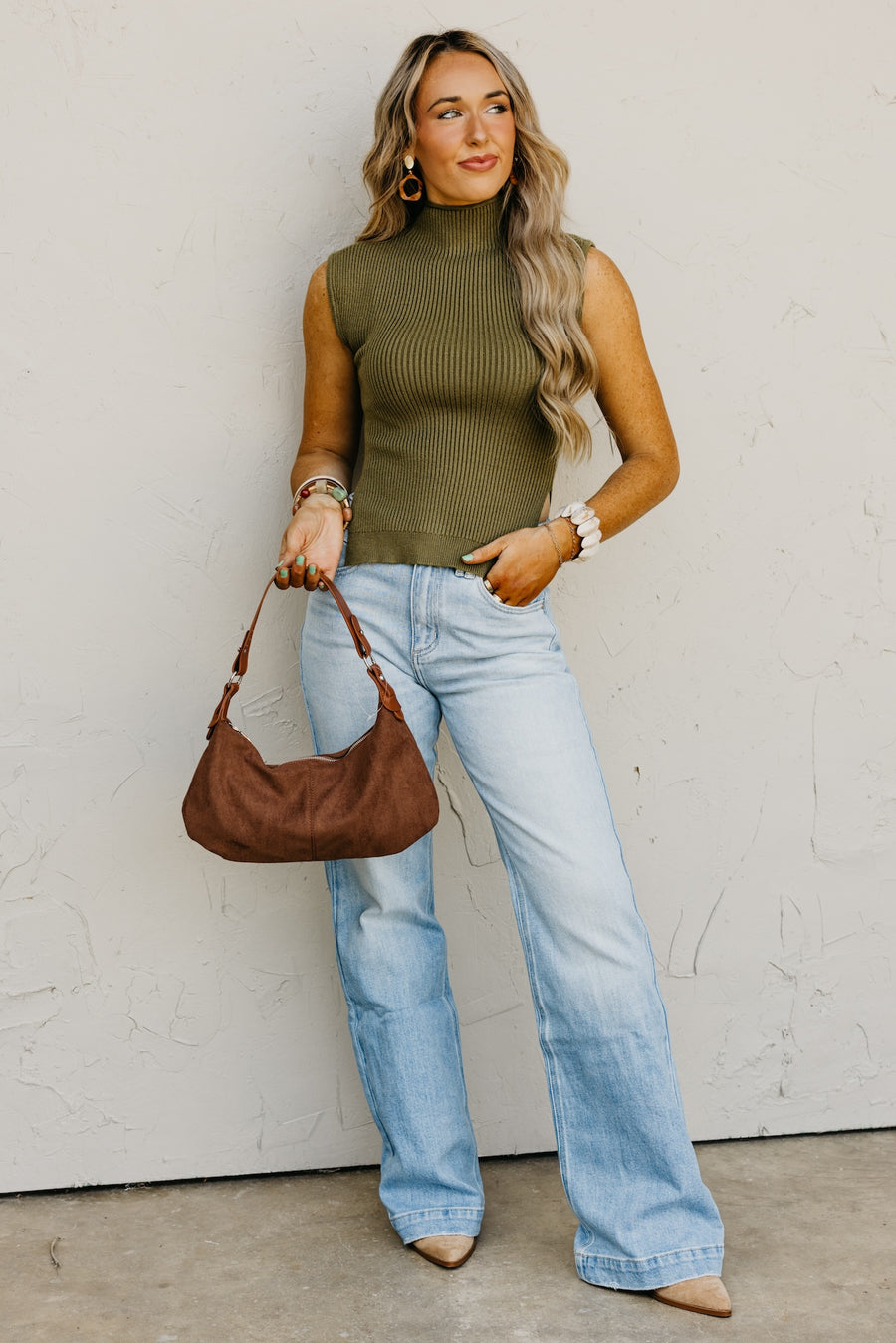 The Laskey Sleeveless Turtleneck Sweater