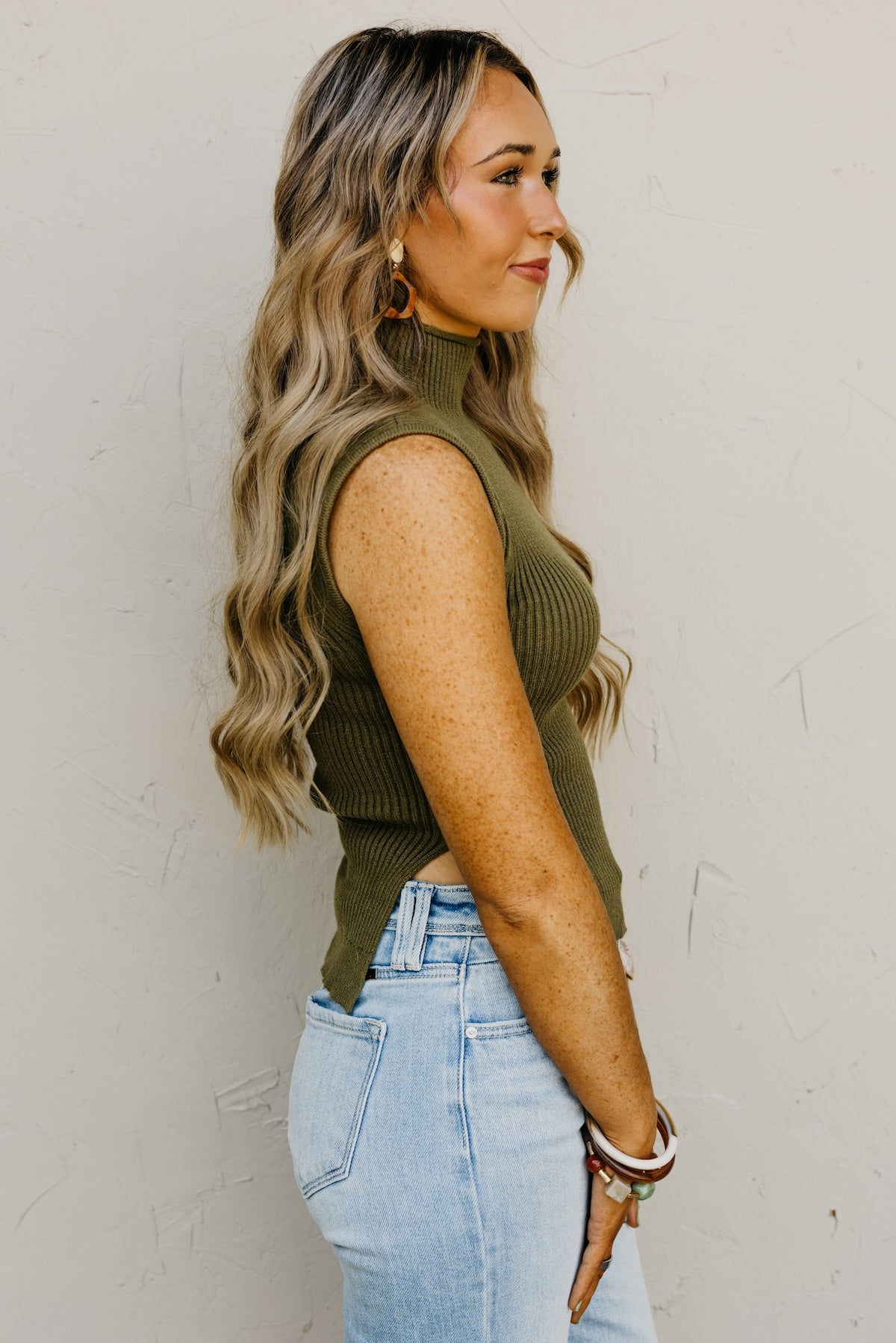 The Laskey Sleeveless Turtleneck Sweater