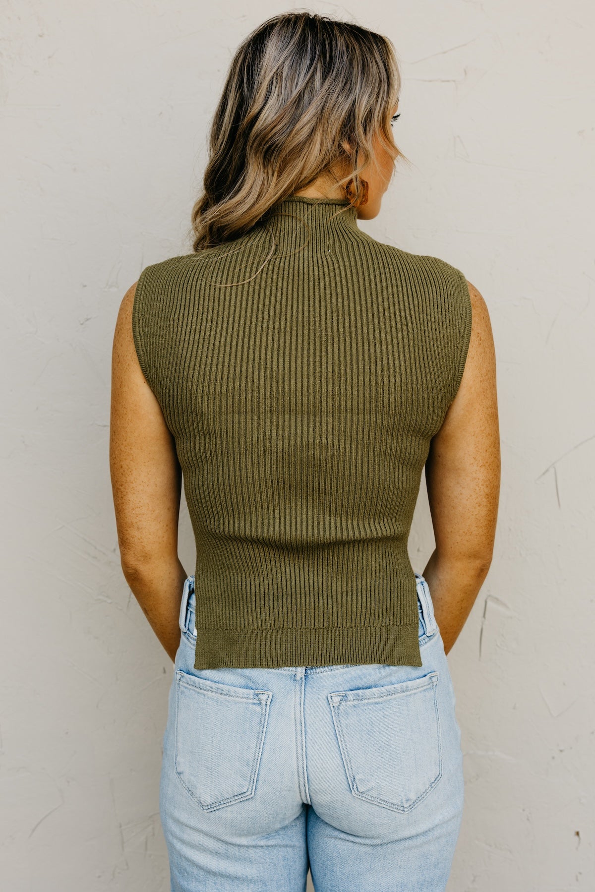 The Laskey Sleeveless Turtleneck Sweater