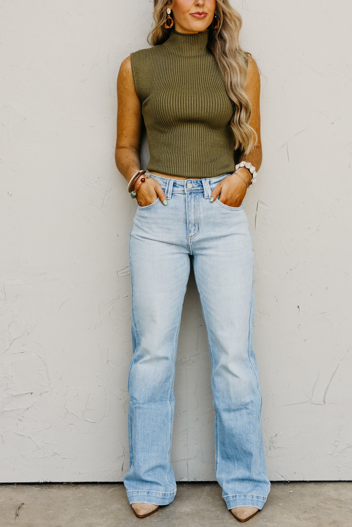 Kan Can Denim | High Rise Wide Flare Denim