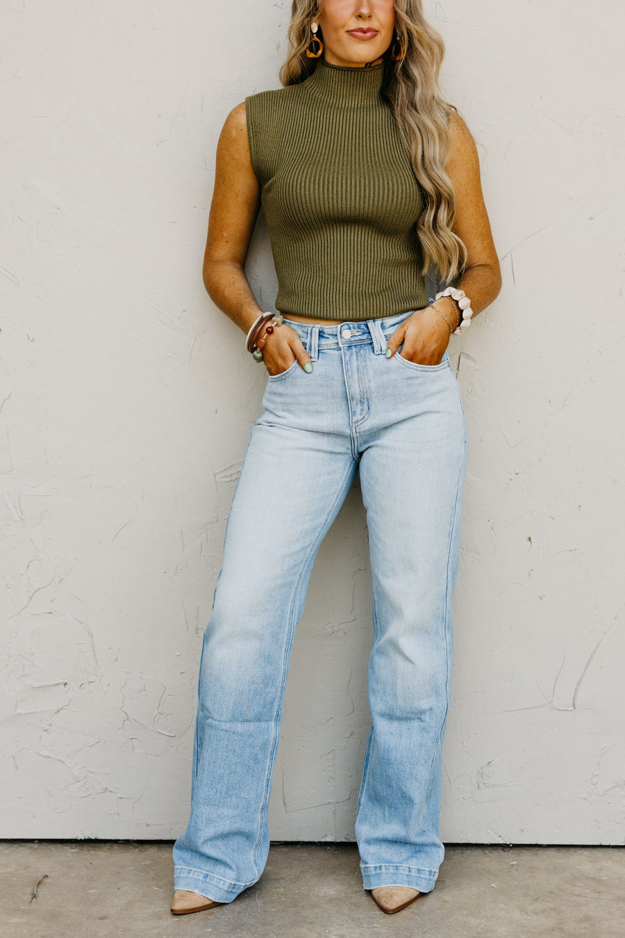 Kan Can Denim | High Rise Wide Flare Denim