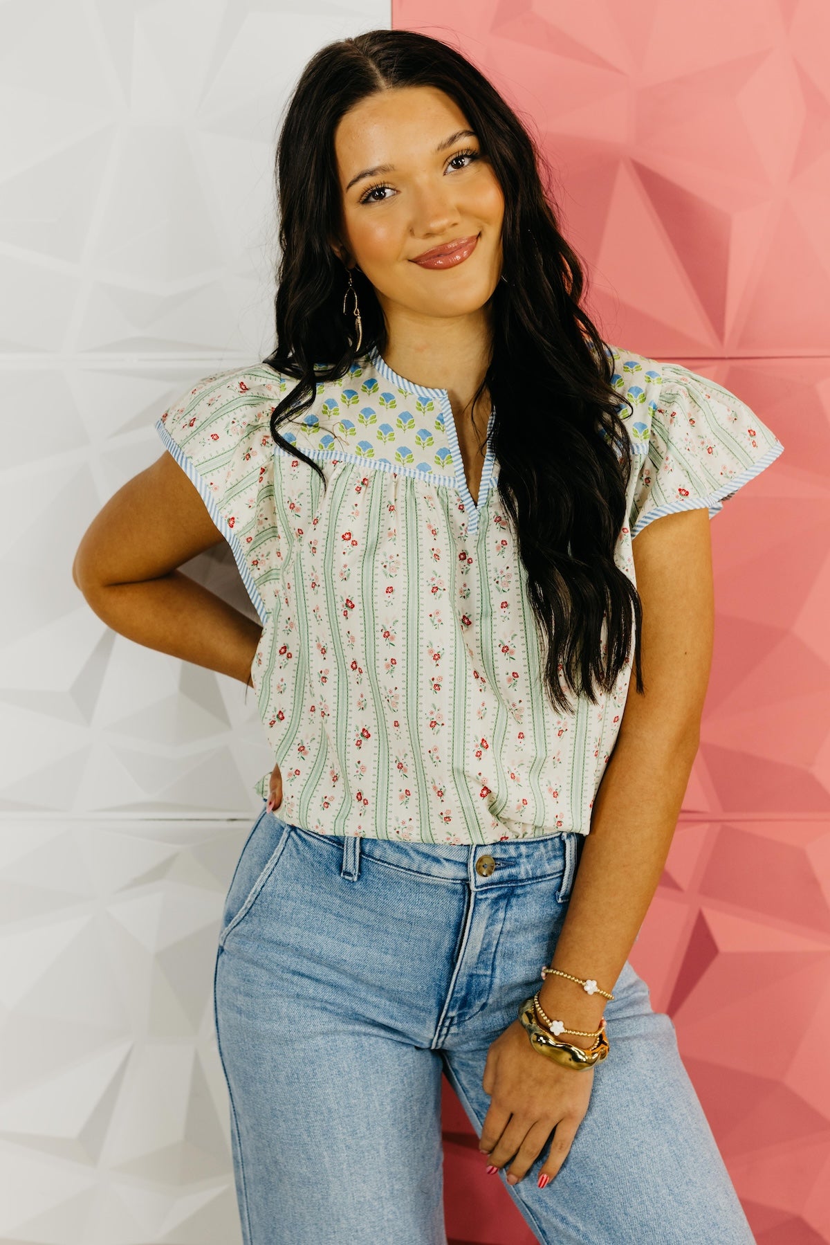 The Rory Ruffle Sleeve Top