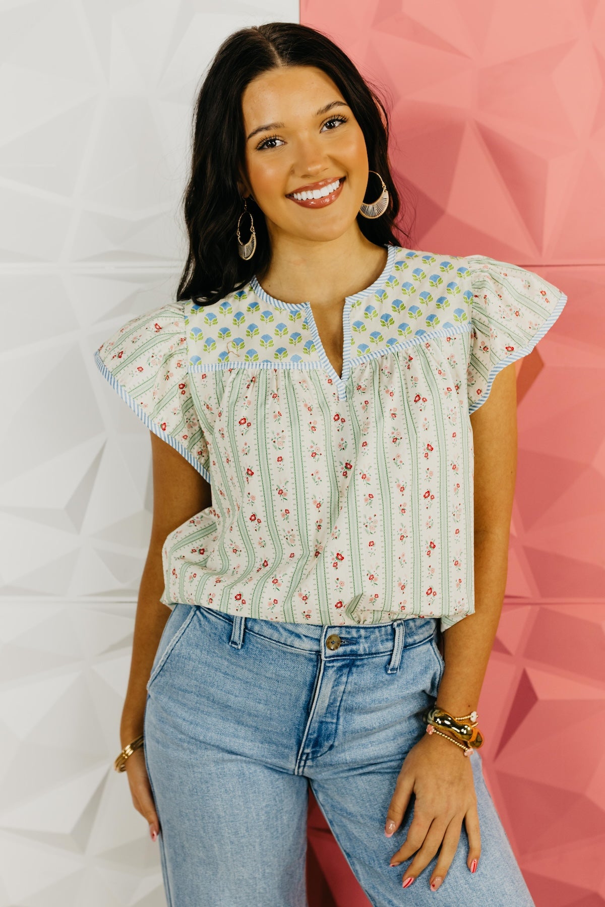 The Rory Ruffle Sleeve Top