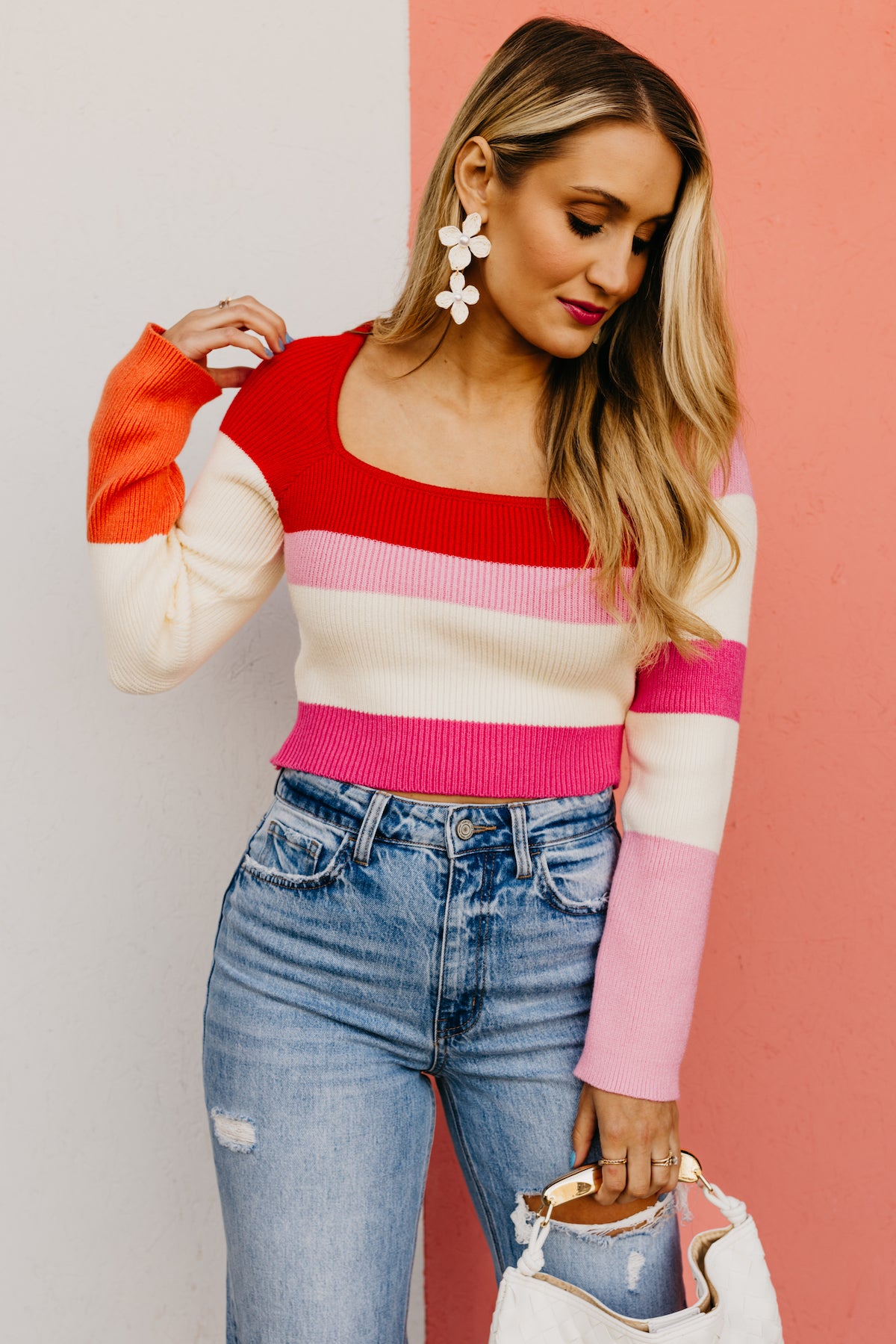 The Prince Color Block Stripe Sweater