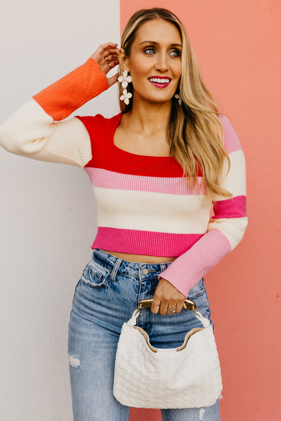 The Prince Color Block Stripe Sweater