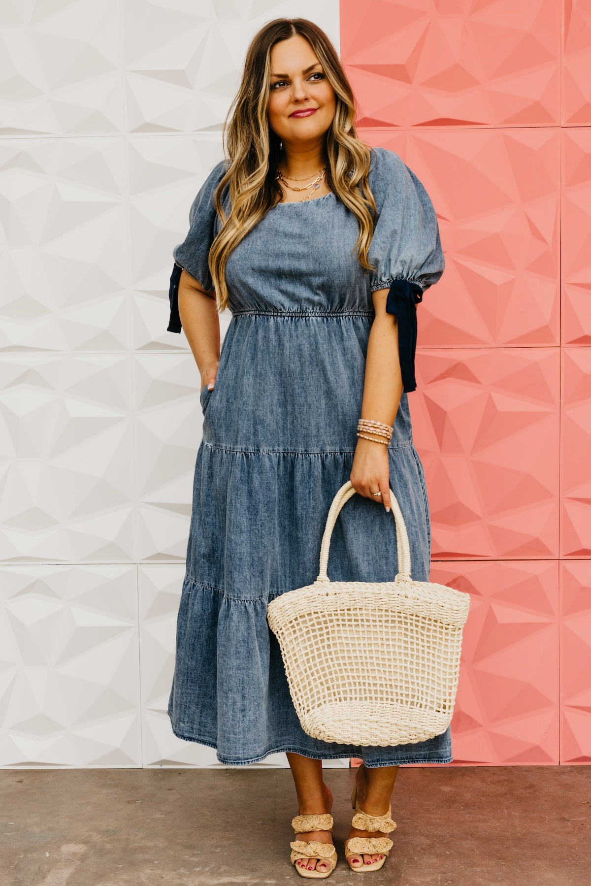 The Rodrigo Bow Sleeve Midi Dress