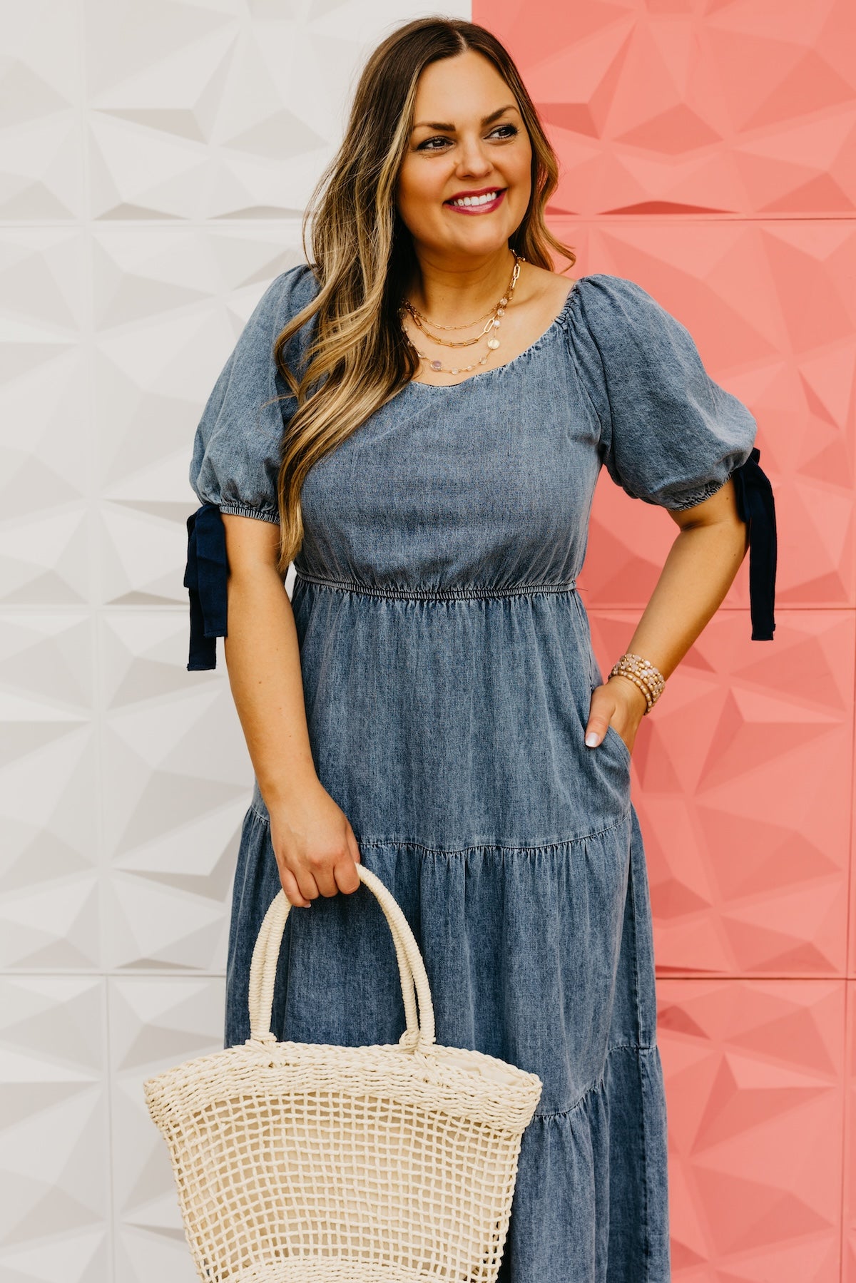 The Rodrigo Bow Sleeve Midi Dress