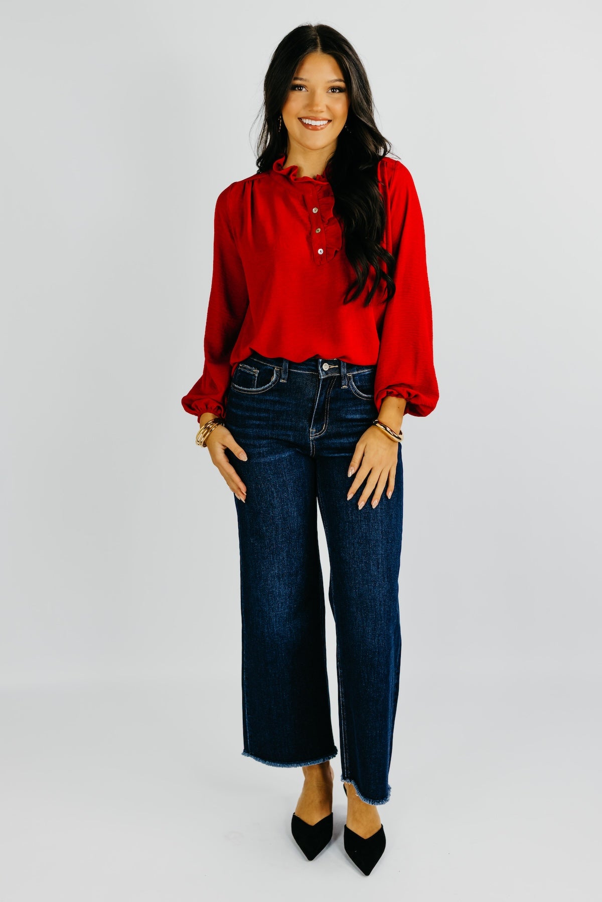The Bart Ruffle Detail Blouse