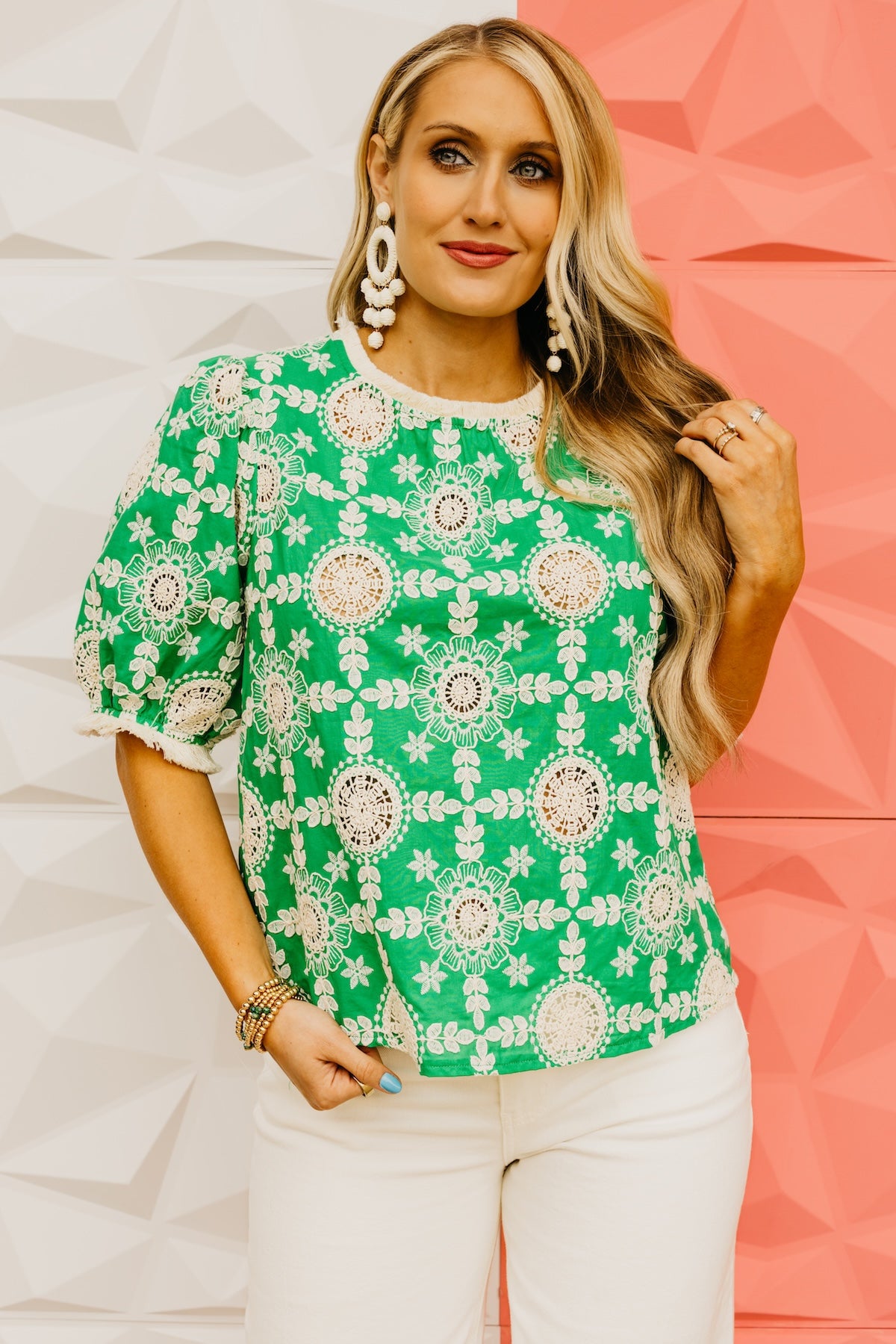 The Solomon Embroidered Fringe Top
