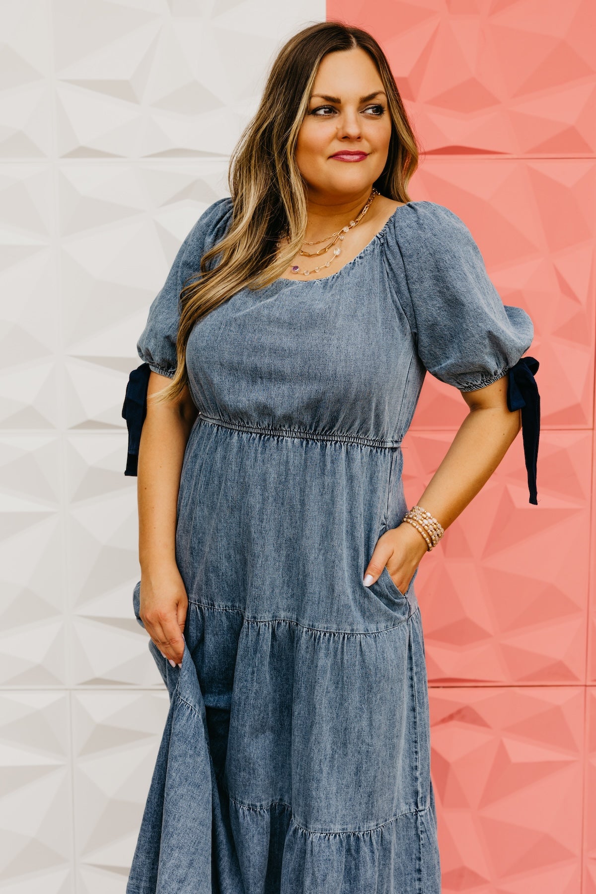 The Rodrigo Bow Sleeve Midi Dress