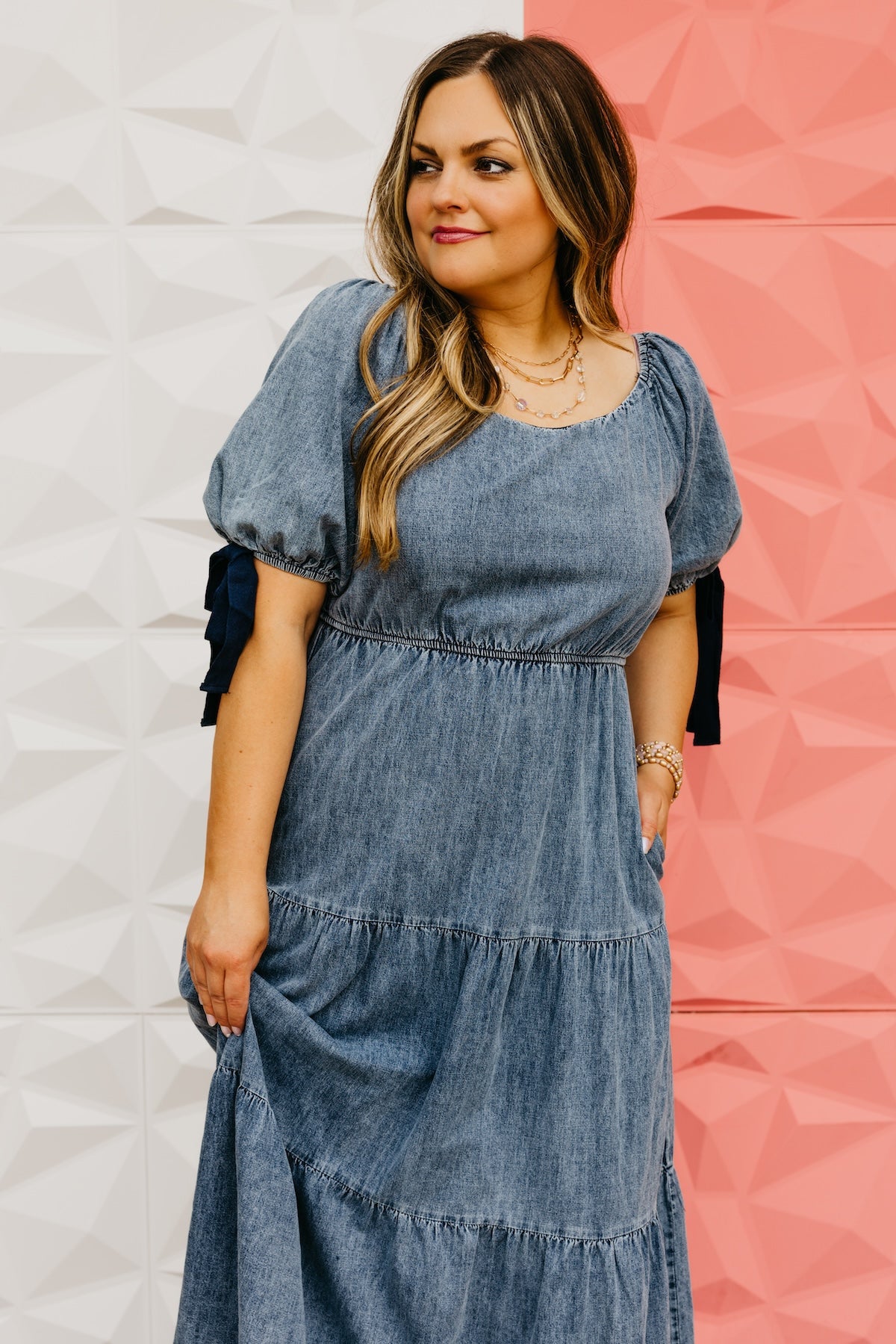 The Rodrigo Bow Sleeve Midi Dress