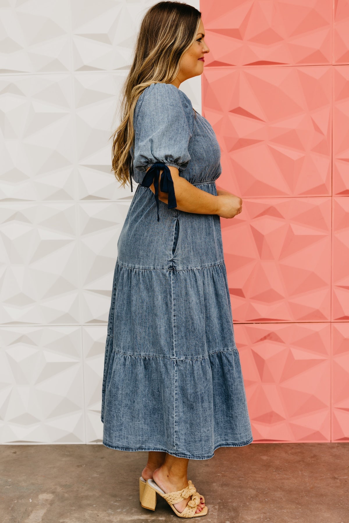 The Rodrigo Bow Sleeve Midi Dress