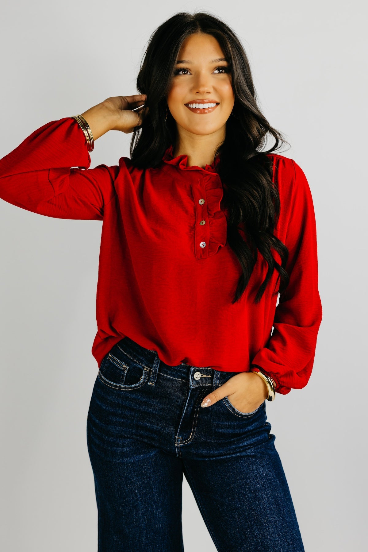 The Bart Ruffle Detail Blouse