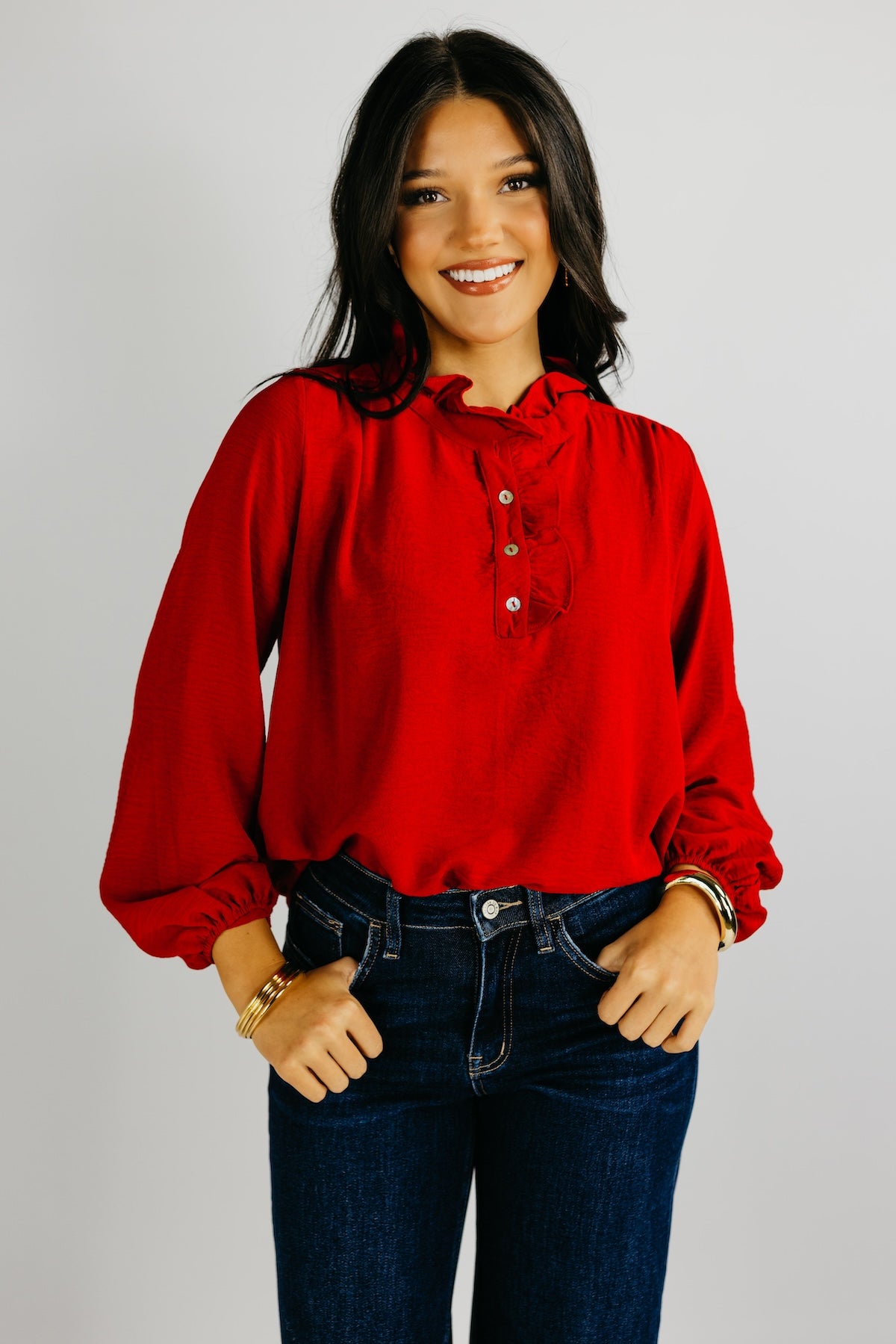 The Bart Ruffle Detail Blouse