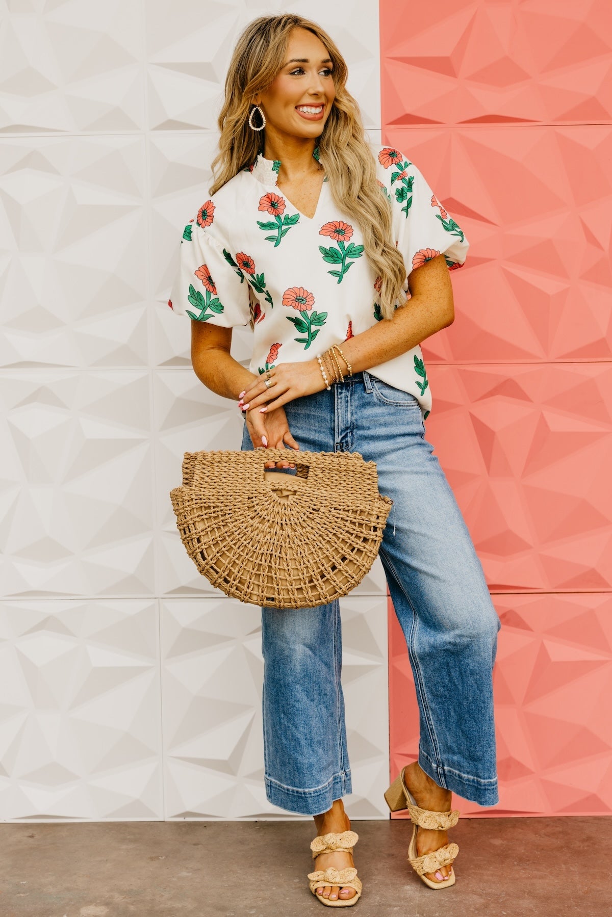The Elodie Floral Puff Sleeve Top