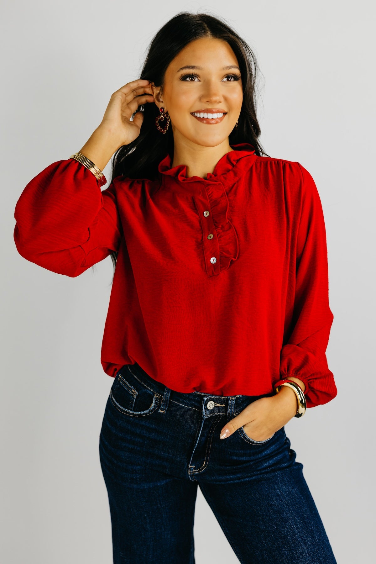 The Bart Ruffle Detail Blouse