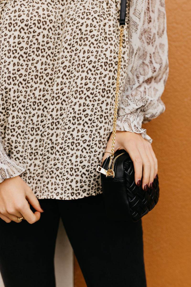 The Abbie Woven Crossbody Bag