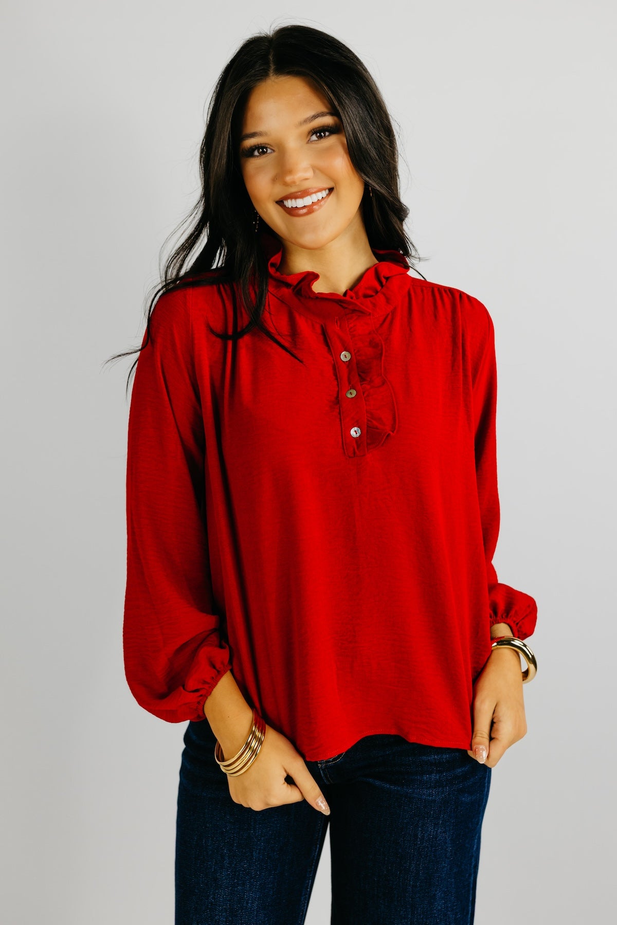 The Bart Ruffle Detail Blouse