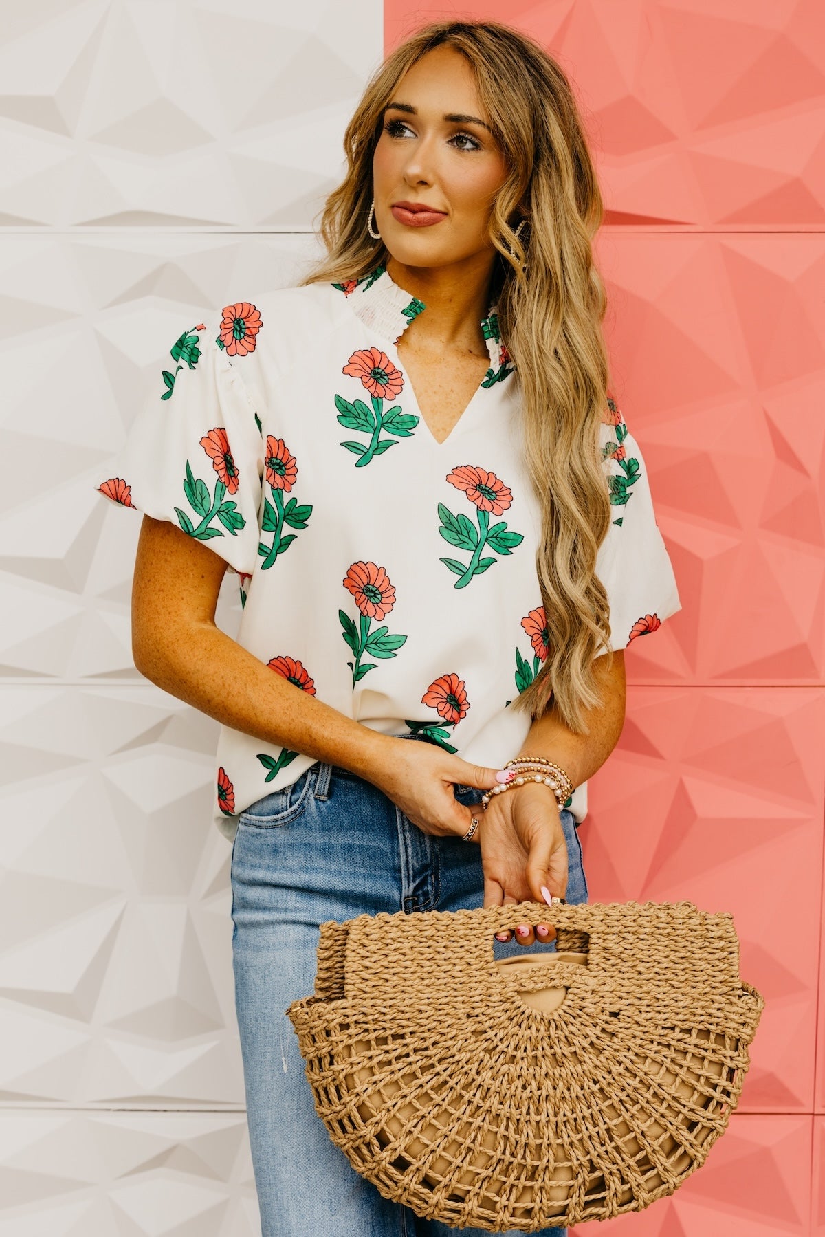 The Elodie Floral Puff Sleeve Top