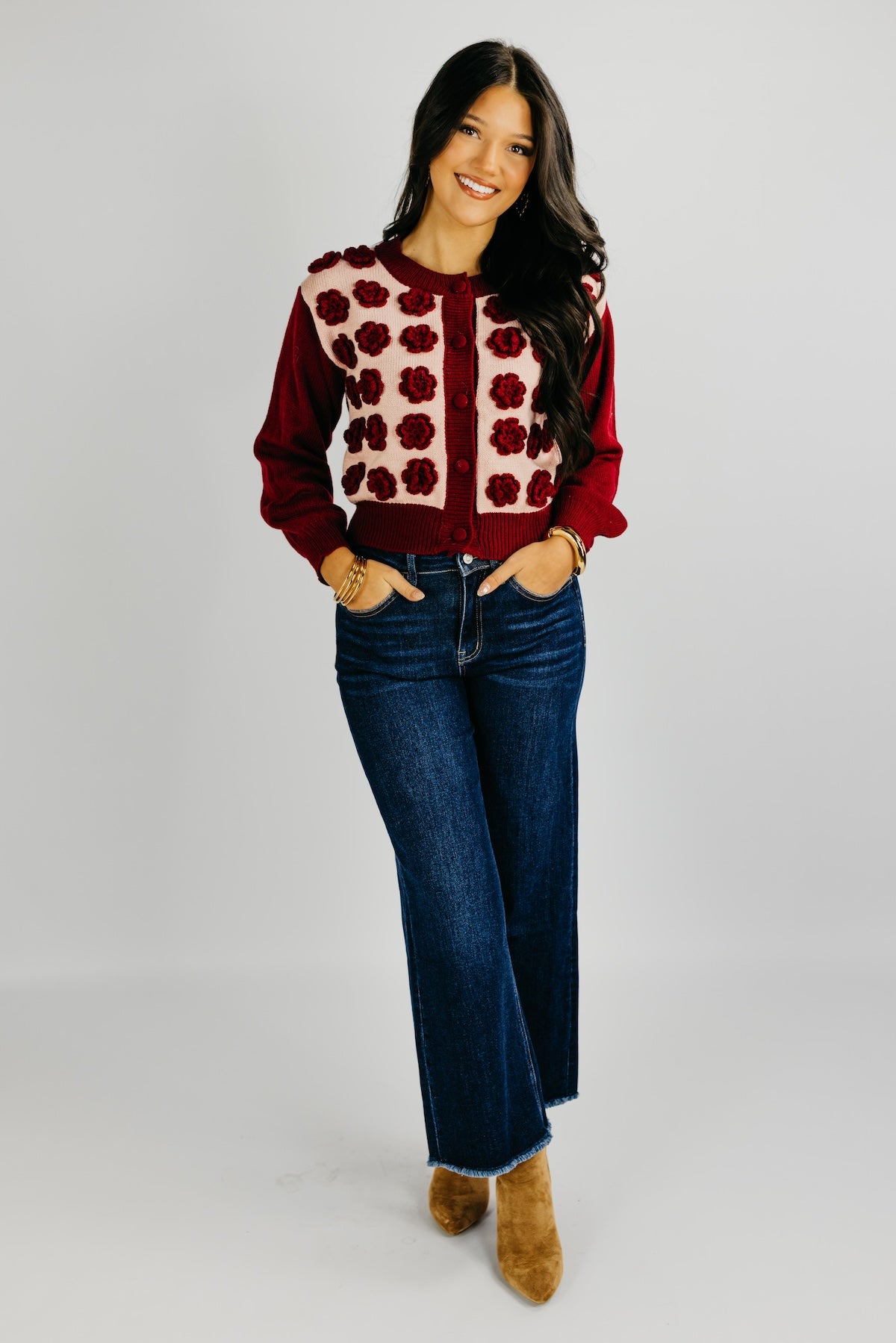 The Kingston Floral Button Up Cardigan