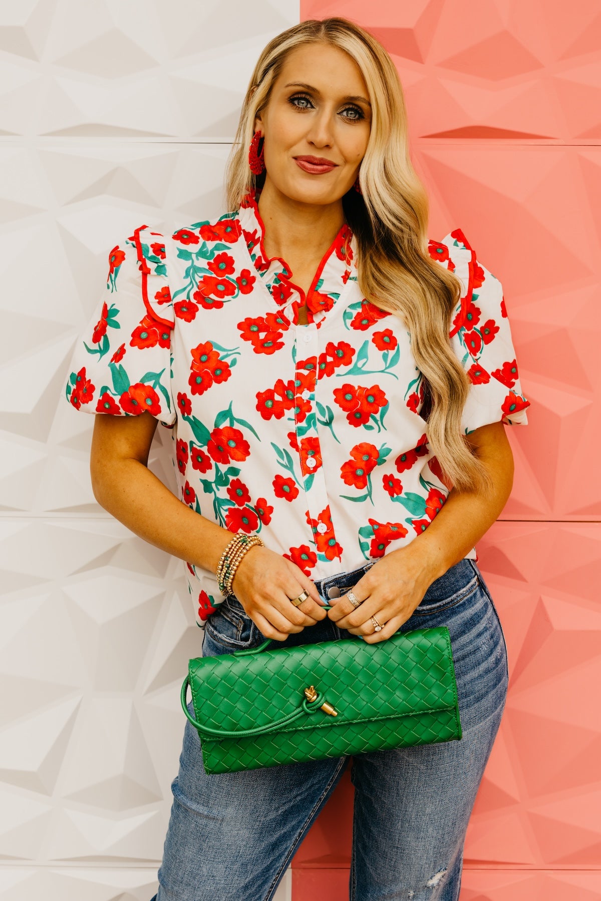 The Noel Floral Puff Sleeve Blouse