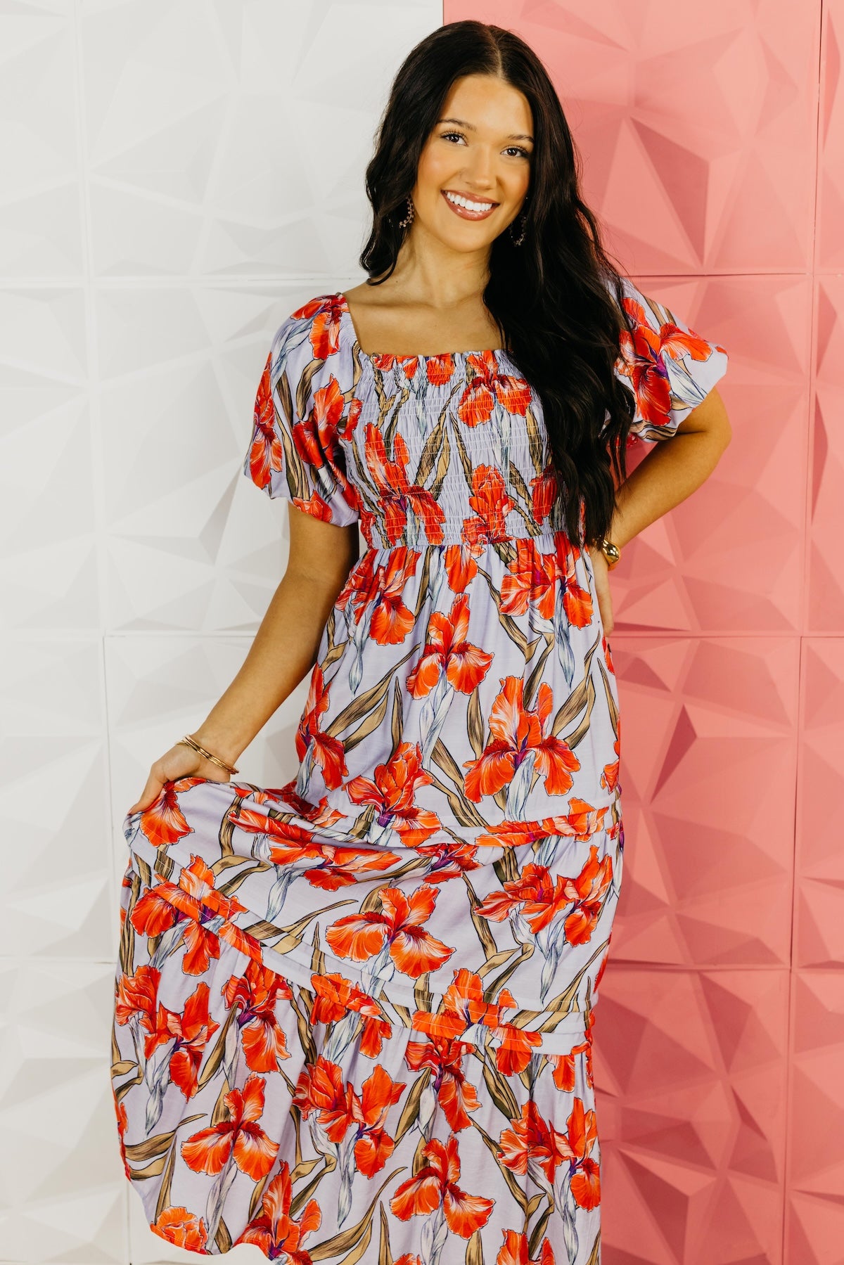 The Everett Smocked Maxi Dress